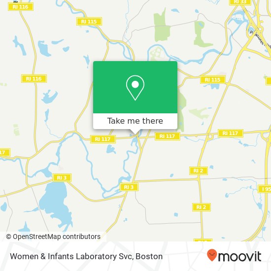 Women & Infants Laboratory Svc map