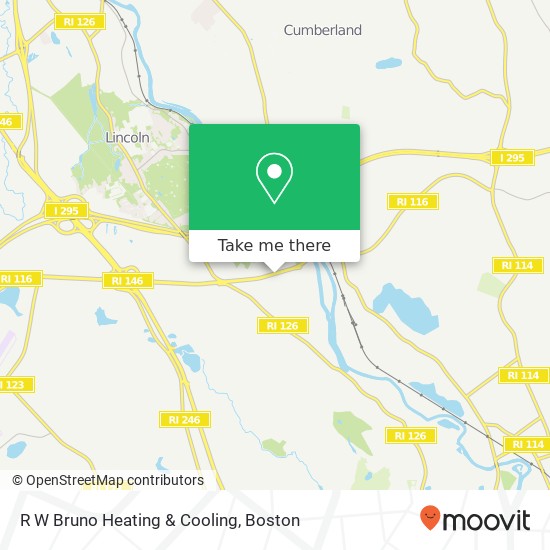 R W Bruno Heating & Cooling map