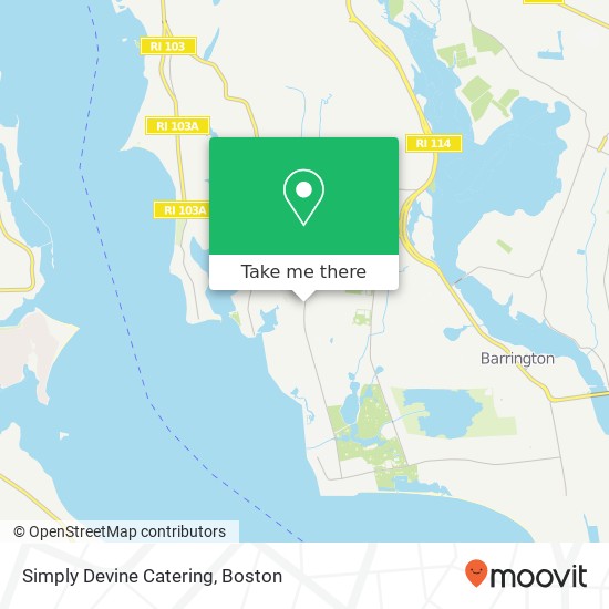 Simply Devine Catering map