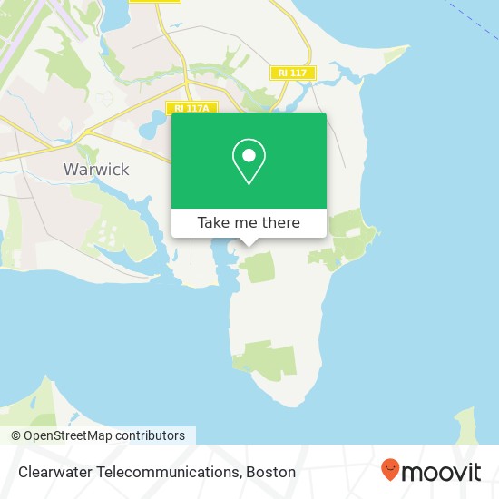 Mapa de Clearwater Telecommunications