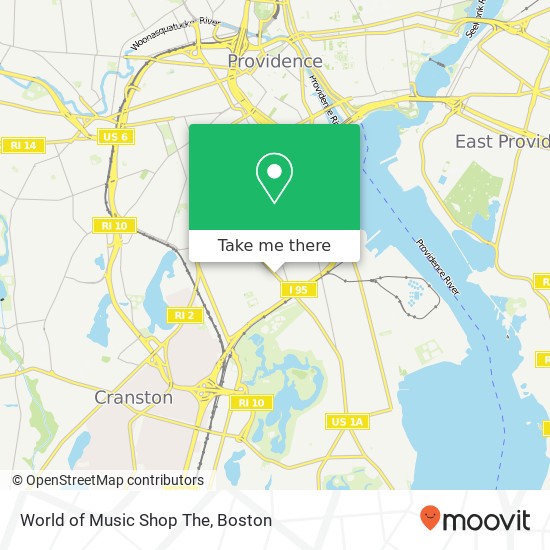 World of Music Shop The map