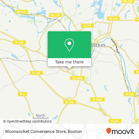 Woonsocket Convenience Store map