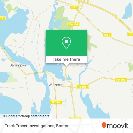 Track Tracer Investigations map