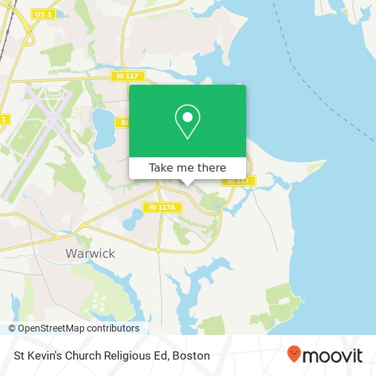 St Kevin's Church Religious Ed map