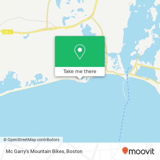 Mc Garry's Mountain Bikes map