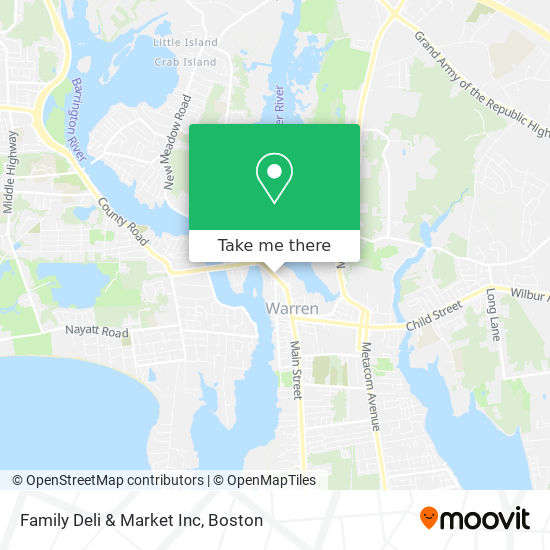 Mapa de Family Deli & Market Inc