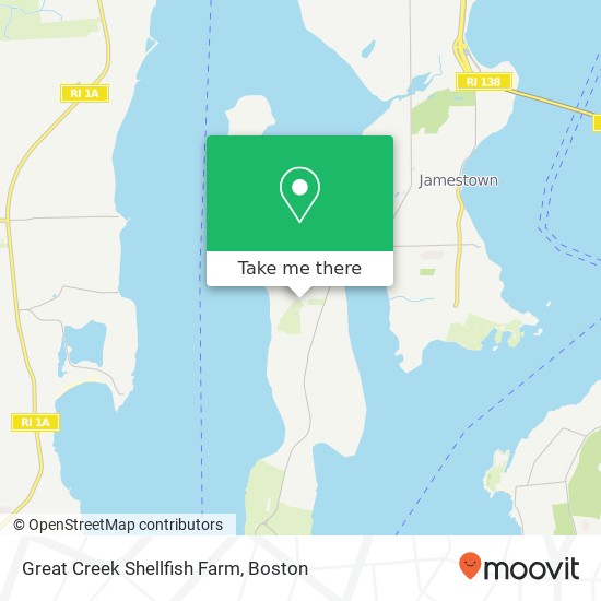 Mapa de Great Creek Shellfish Farm