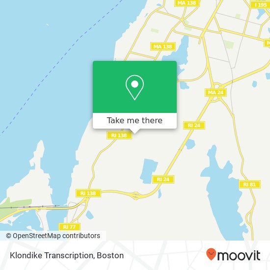 Klondike Transcription map