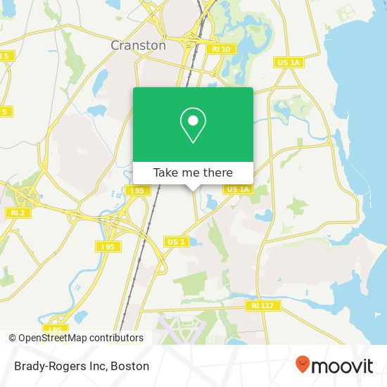 Mapa de Brady-Rogers Inc