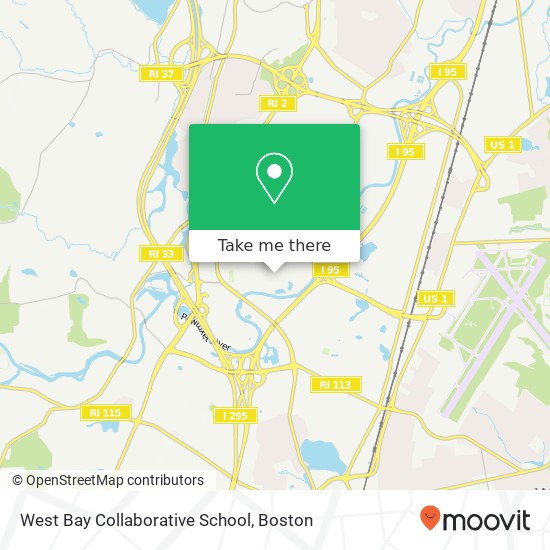 Mapa de West Bay Collaborative School