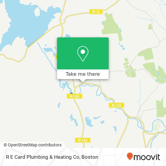 Mapa de R E Card Plumbing & Heating Co