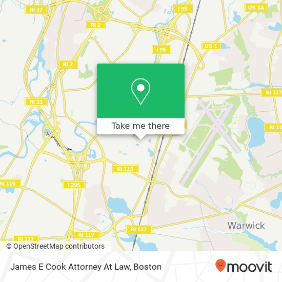 Mapa de James E Cook Attorney At Law