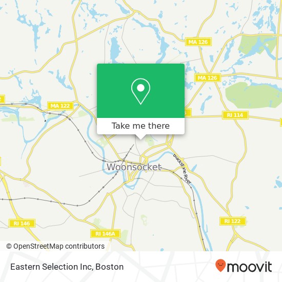 Eastern Selection Inc map