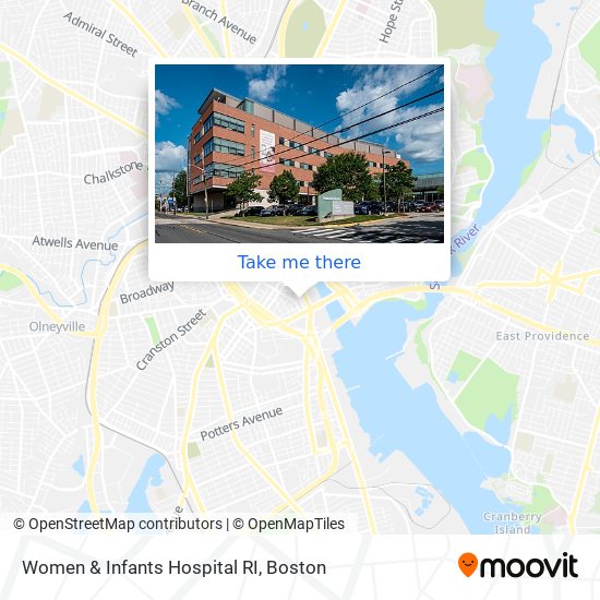 Women & Infants Hospital RI map