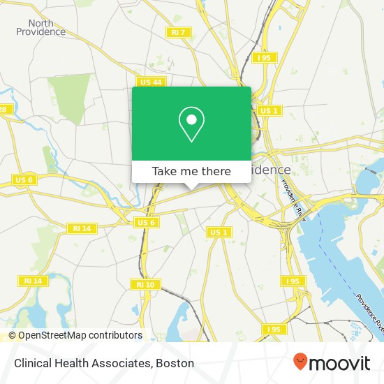 Mapa de Clinical Health Associates