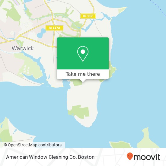 Mapa de American Window Cleaning Co