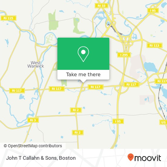 John T Callahn & Sons map