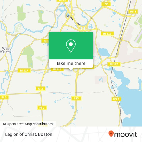 Legion of Christ map