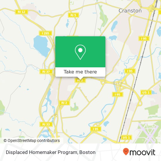 Displaced Homemaker Program map