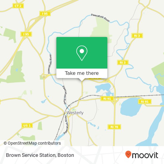 Mapa de Brown Service Station