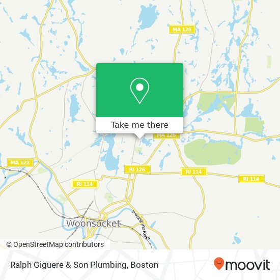 Ralph Giguere & Son Plumbing map