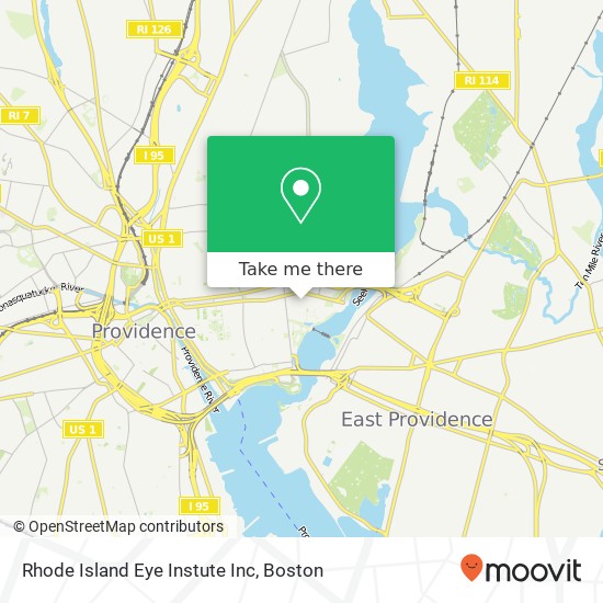 Rhode Island Eye Instute Inc map