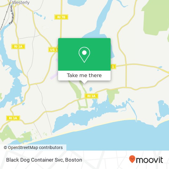 Black Dog Container Svc map