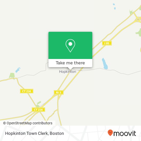 Mapa de Hopkinton Town Clerk