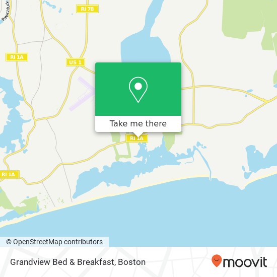 Grandview Bed & Breakfast map