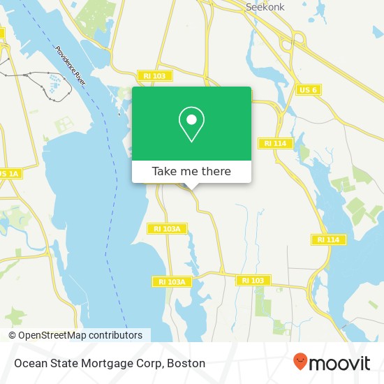 Mapa de Ocean State Mortgage Corp