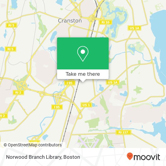 Norwood Branch Library map