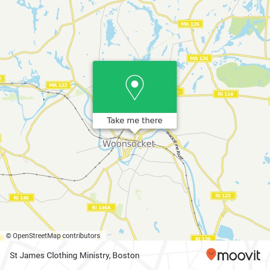 St James Clothing Ministry map