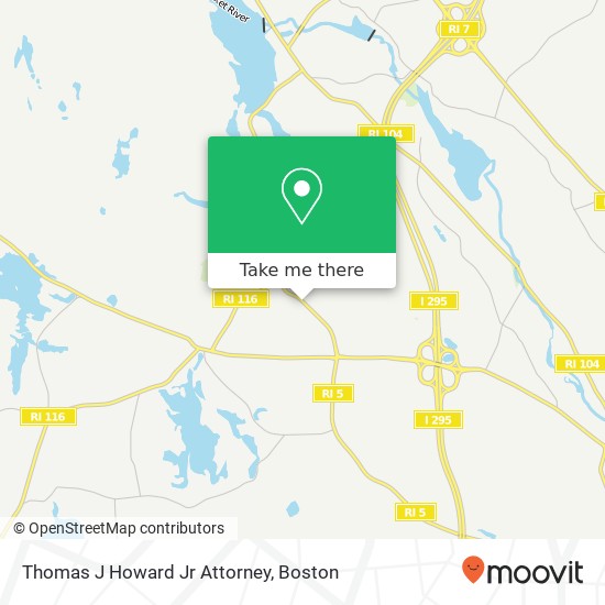 Mapa de Thomas J Howard Jr Attorney
