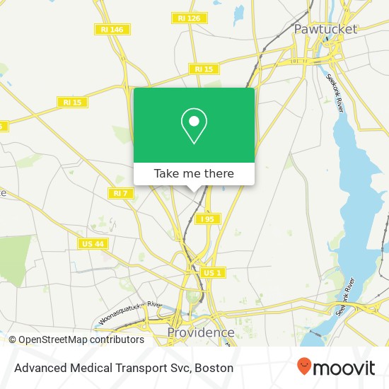 Advanced Medical Transport Svc map