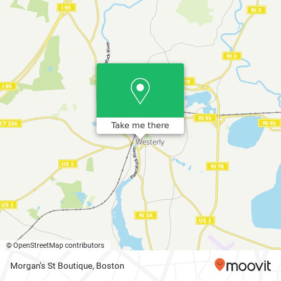 Morgan's St Boutique map