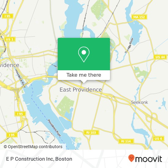 E P Construction Inc map