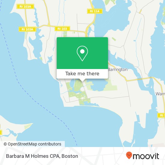 Barbara M Holmes CPA map