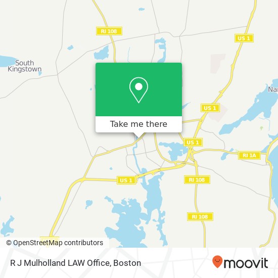 R J Mulholland LAW Office map