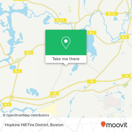 Hopkins Hill Fire District map