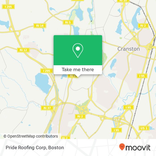 Pride Roofing Corp map