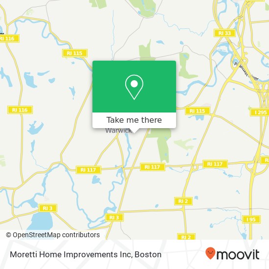 Mapa de Moretti Home Improvements Inc