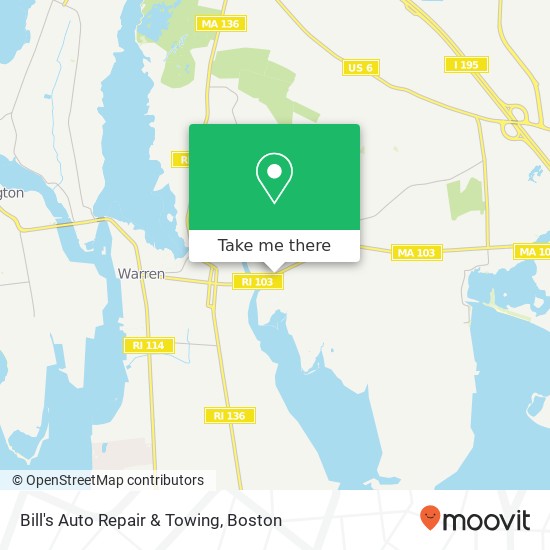 Mapa de Bill's Auto Repair & Towing