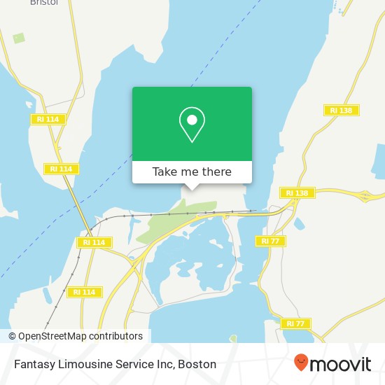 Mapa de Fantasy Limousine Service Inc