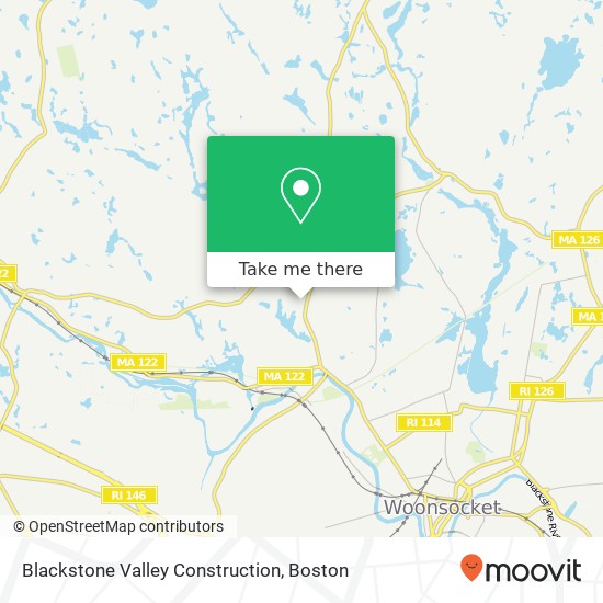 Mapa de Blackstone Valley Construction