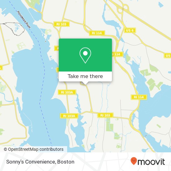 Sonny's Convenience map