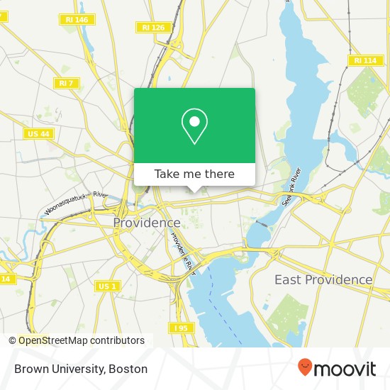 Brown University map