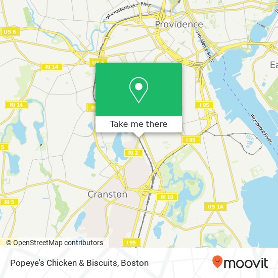 Mapa de Popeye's Chicken & Biscuits