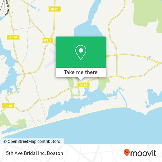 Mapa de 5th Ave Bridal Inc