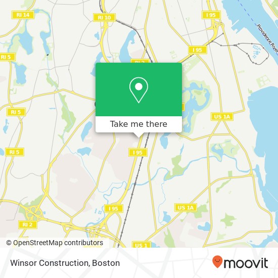 Winsor Construction map