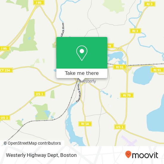 Westerly Highway Dept map